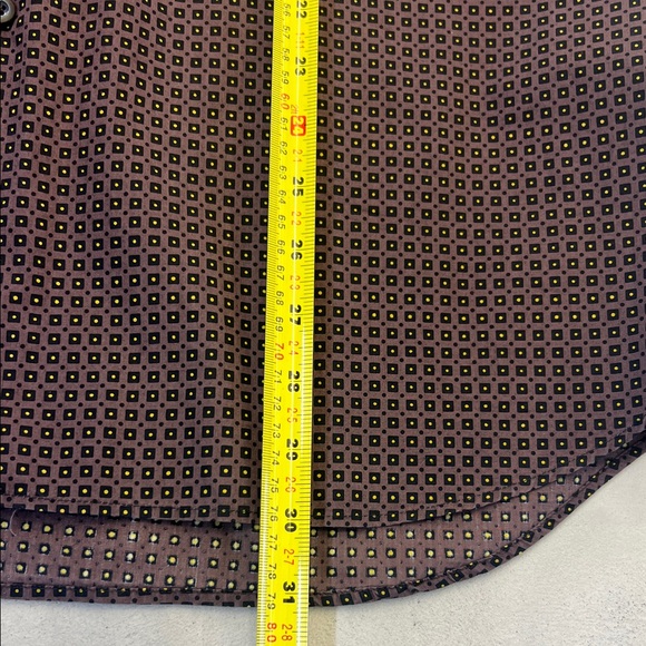 Prada Men's Dark Brown Patterned Shirt - Picture 6 of 6